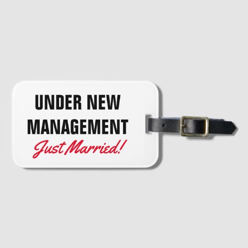 Just married luggage tags  Under new management