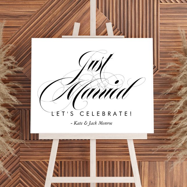 Just Married Luxe Reception Sign (Creator Uploaded)