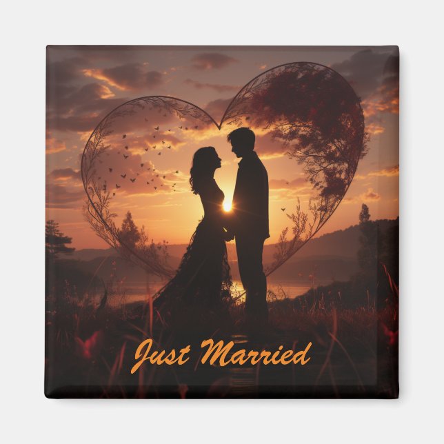 Just Married Magnet (Front)