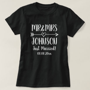Just married T Shirt Designs Graphics & More Merch