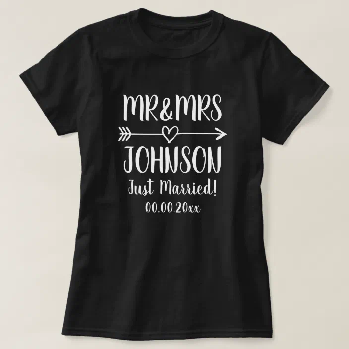 Wife And Hubs Shirts Just Married Shirt Mr and Mrs Shirt Mr and Mrs Shirt Just Married Shirts Wedding Shirt Mr and Mrs