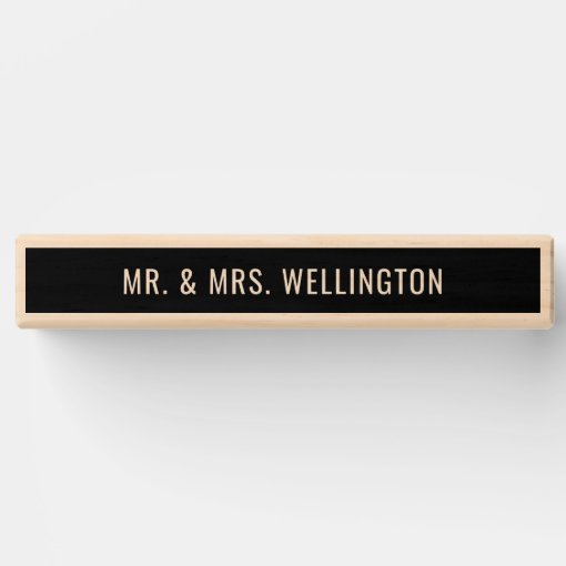 Just Married Mr. & Mrs. Script Name Wedding Topple Tower | Zazzle