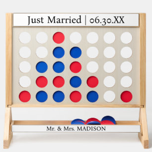Just Married Mr. & Mrs. Wedding Fast Four