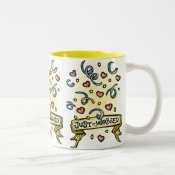 Just Married Mug by itsyourwedding at Zazzle
