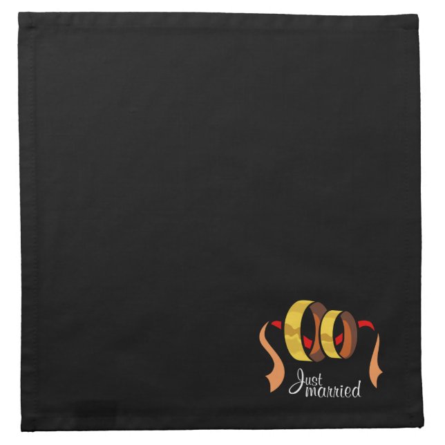 Just Married Napkin (Front)
