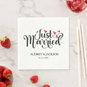 Just Married Napkins