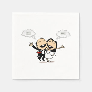 Just married napkins