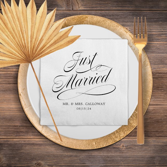 Just Married Napkins (Creator Uploaded)