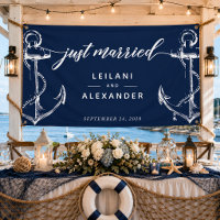 Just Married Nautical Anchor Wedding