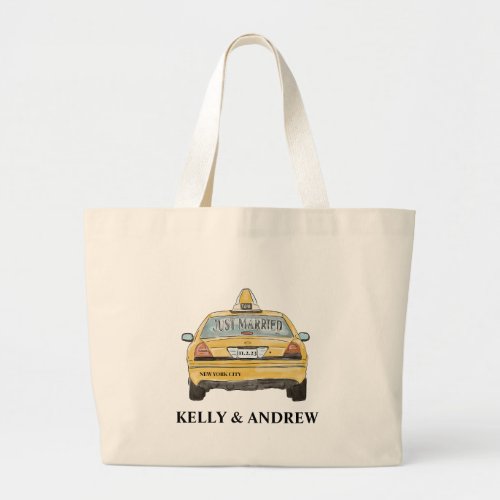 Just married New york city wedding Tote Bag 