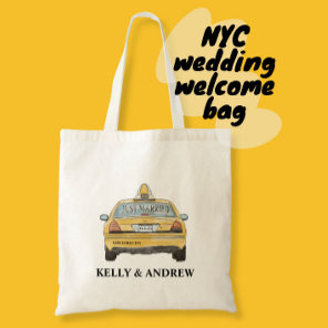 Just married New york city wedding Tote Bag