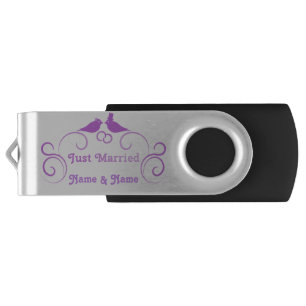 Just Married Newlyweds Thunder_Cove Flash Drive