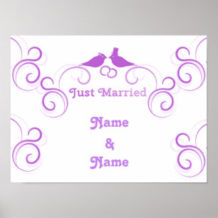 Just Married Newlyweds Thunder_Cove Poster