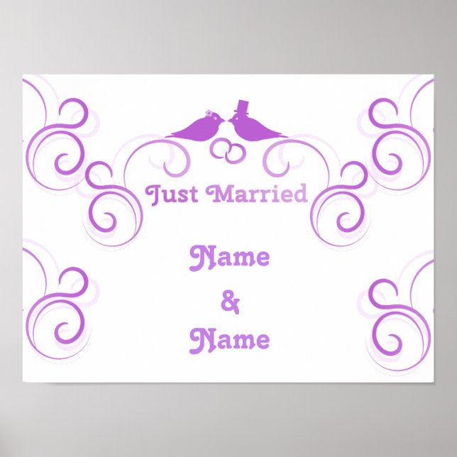Just Married Newlyweds Thunder_Cove Poster (Front)