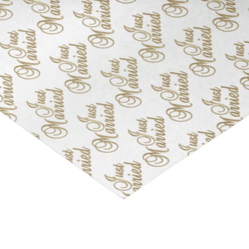 Just Married Pattern Tissue Paper