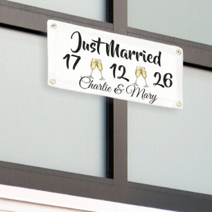 Just Married personalized Banner