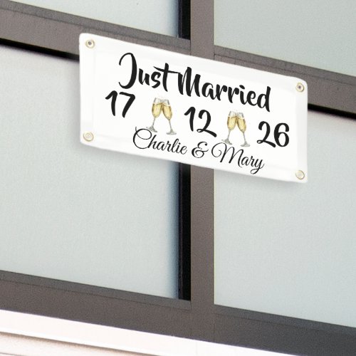 Just Married personalized Banner