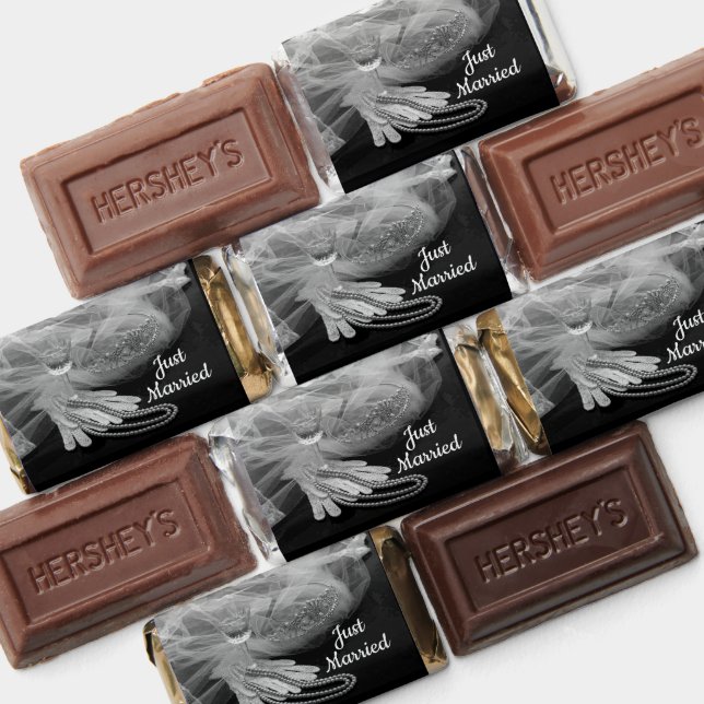Just Married Personalized Wedding  Hershey's Miniatures (Assorted)