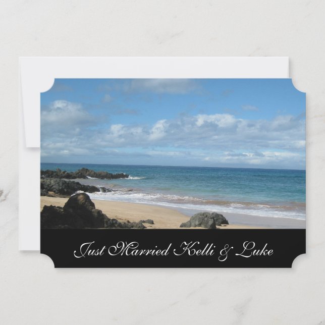 Just Married Photo Card (Front)