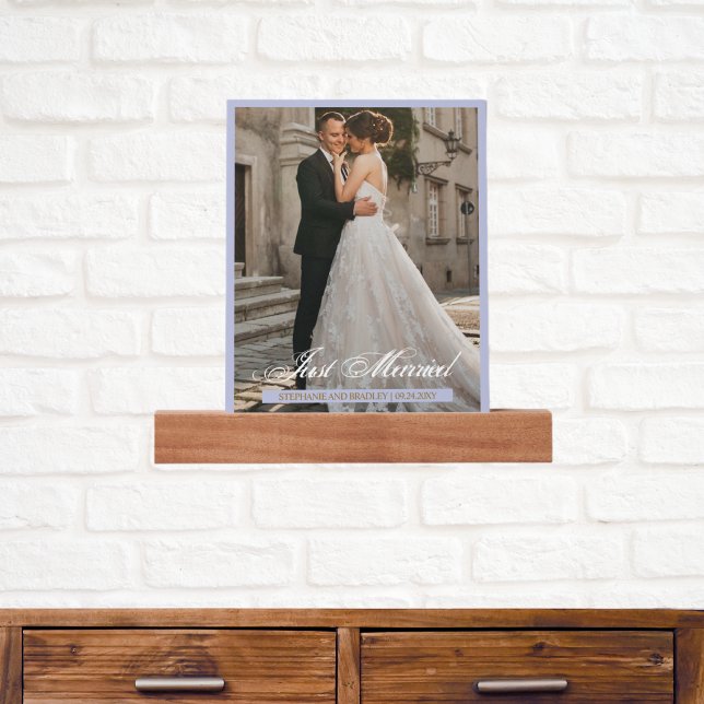 Just Married Photo Wedding Picture Ledge (Creator Uploaded)