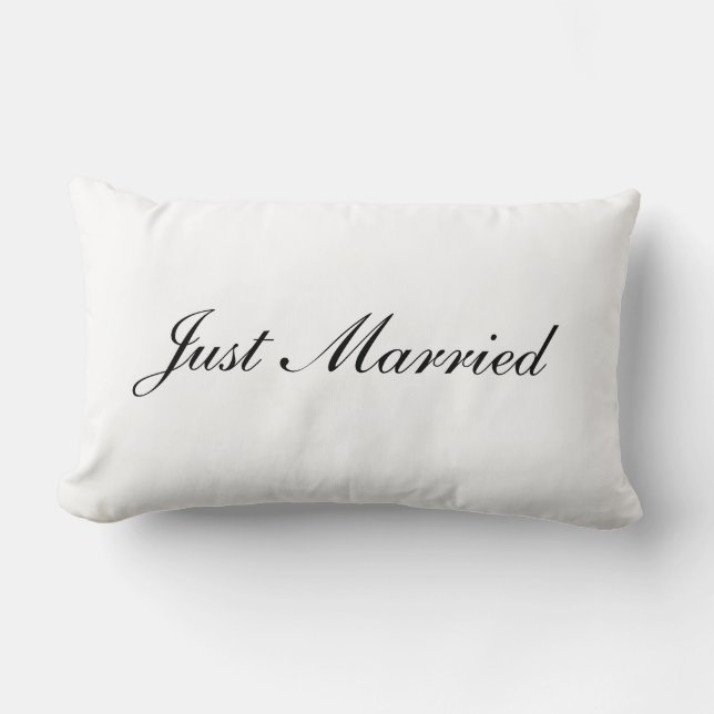 Just Married Pillow (Front)