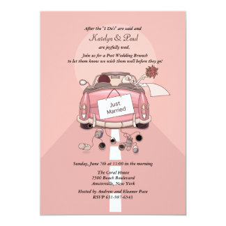 Just Married Post Wedding Brunch Invitation