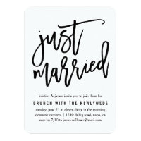 Just Married | Post Wedding Brunch Invitation