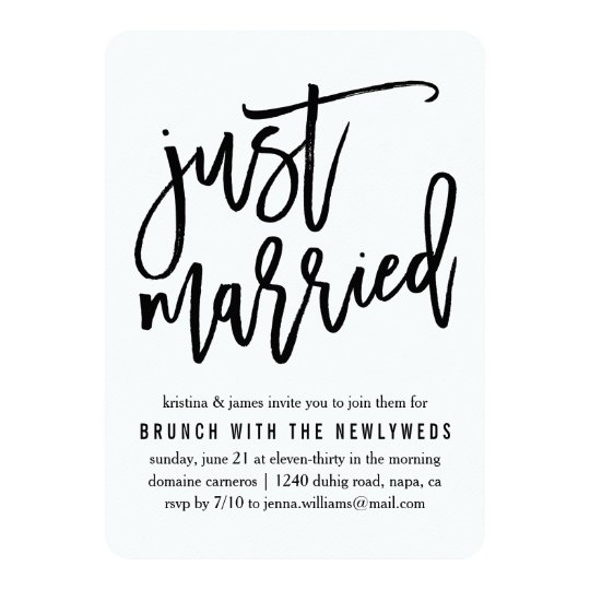 Just Married Wedding Invitations 5