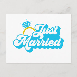 Just Married Postcard