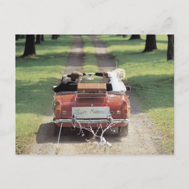 Just Married Postcard (Front)