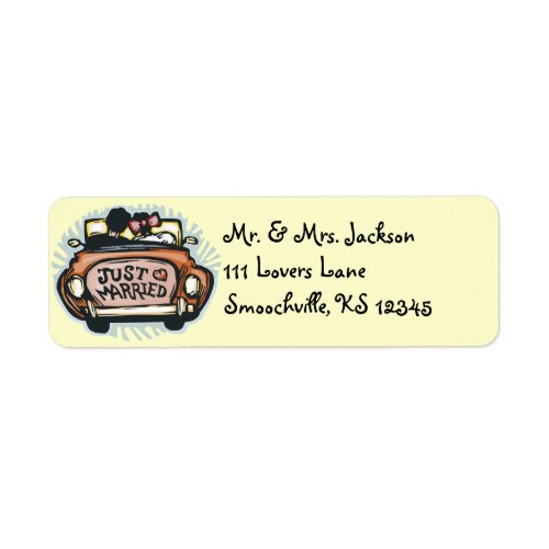 Just Married Return Address Labels