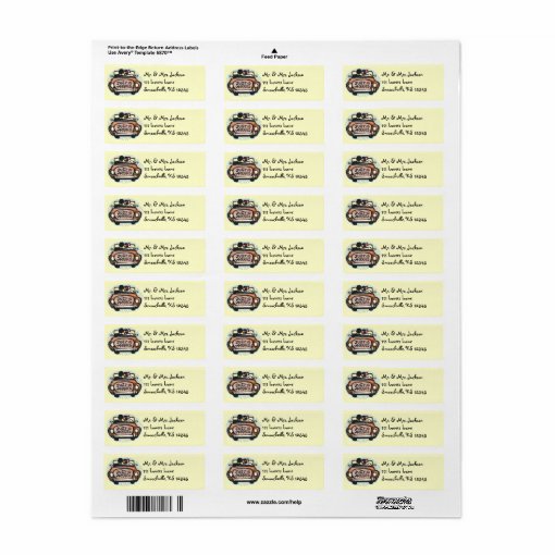 Just Married Return Address Labels | Zazzle