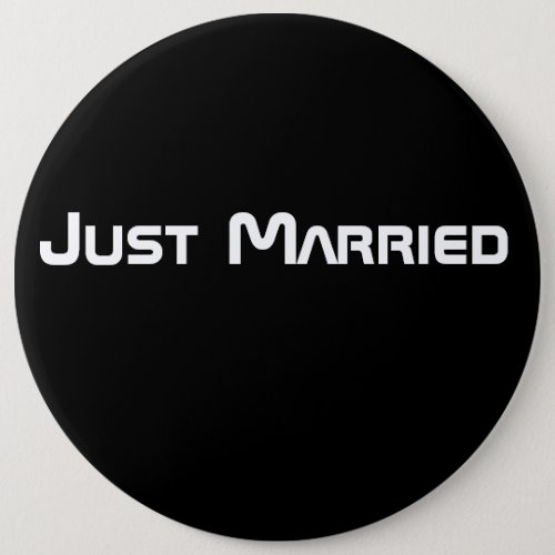 Just Married Sci_Fi Futuristic Pin