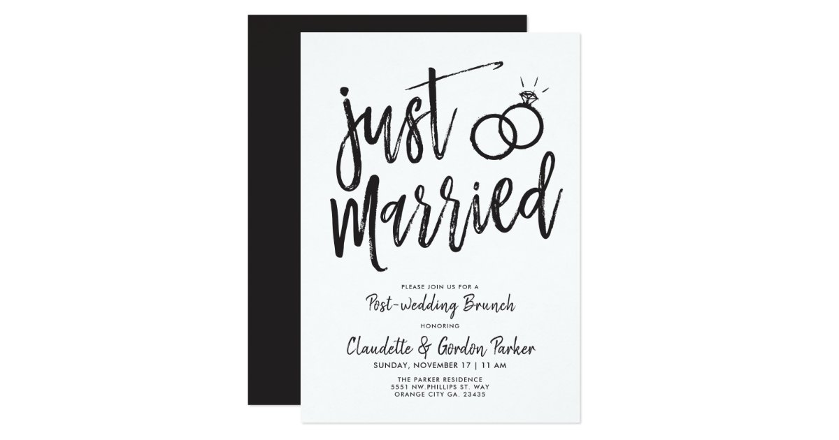 Just Married Party Invitations 5
