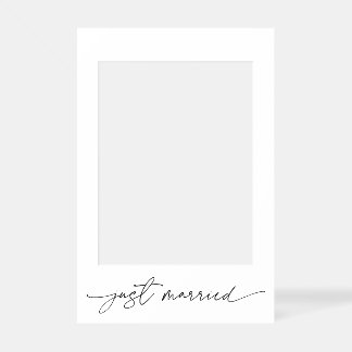 Just Married Selfie Frame