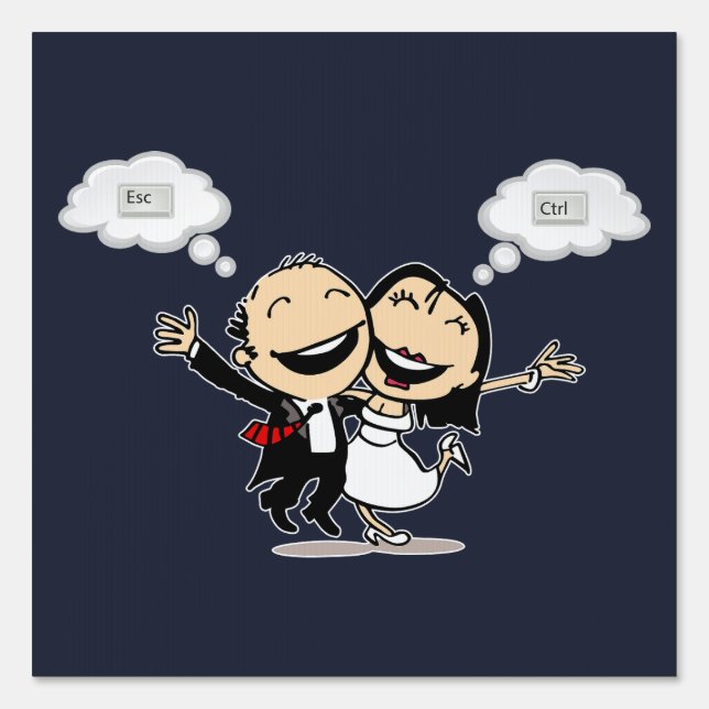 Just married sign (Front)