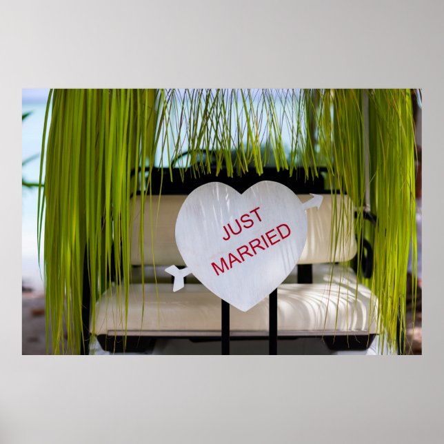 Just married sign (Front)