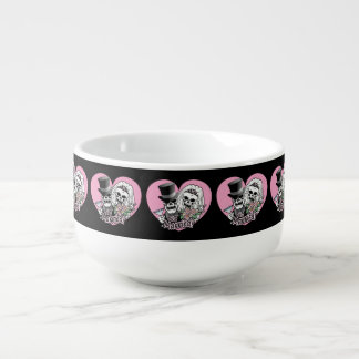 Just Married Skulls Soup Mug