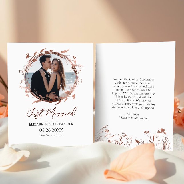 just married | Spring Wedding Photo Announcement (Creator Uploaded)