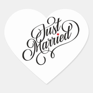 Just Married Sticker