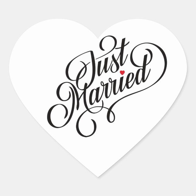 Just Married Sticker (Front)
