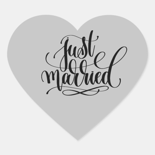 Just Married Sticker (Front)