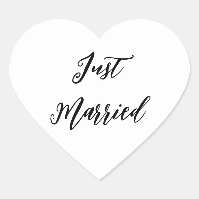Just Married Sticker (Front)