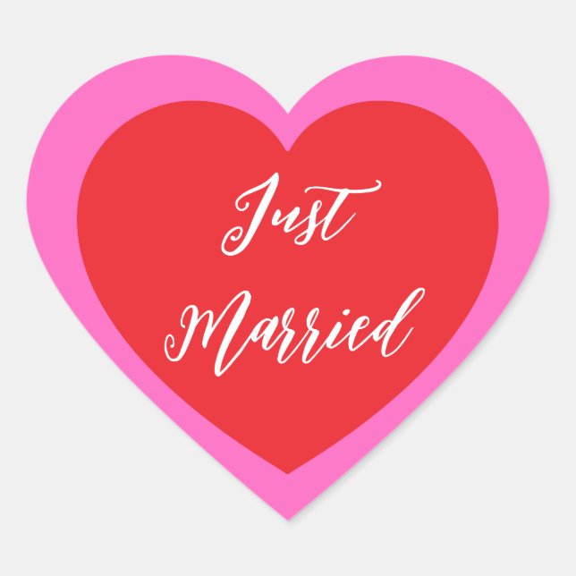 Just Married Sticker (Front)