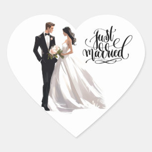Just Married Sticker