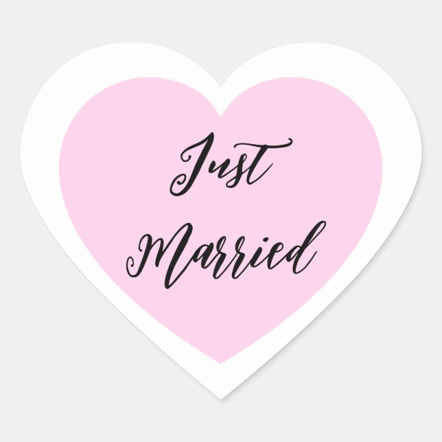 Just Married Sticker (Front)