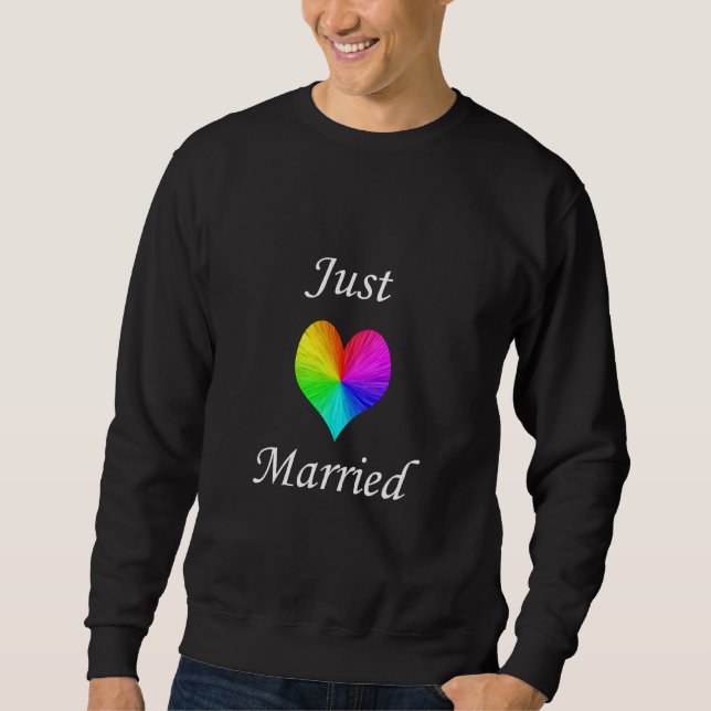 Just Married Sweatshirt (Front)