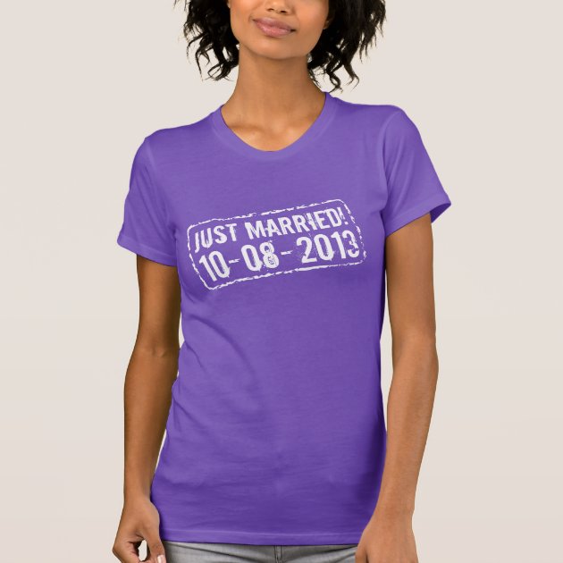 Just married t shirts for bride and 
