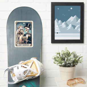 Just Married Tarot Card Sticker