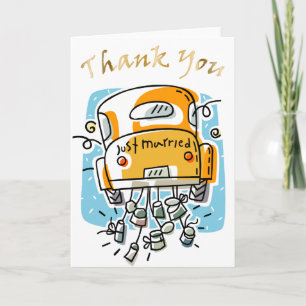Just Married Thank You Card (2B)